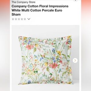 The Company Store Euro Sham Floral Impresssions